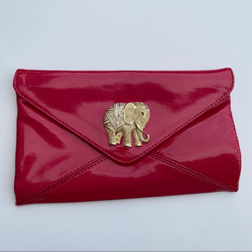 [Lilly Pulitzer] patent leather envelope clutch